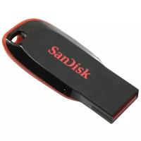 Флеш-память SanDisk Cruzer Blade, 16Gb, USB 2.0, ч/крас, SDCZ50-016G-B35