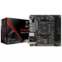 Материнская плата AMD B450 SAM4 MITX B450 GAMING-ITX/AC ASROCK