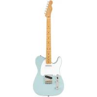 Fender Vintera '50s Telecaster Roadworn MN Sonic Blue электрогитара, цвет синий, чехол в комплекте