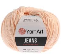 Пряжа YarnArt Jeans, 100 % полиэстер, 50 г, 160 м, 1 шт., 73 персик 160 м