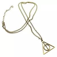 Ожерелье треугольное Дары Смерти (Гарри Поттер) цвет - бронза