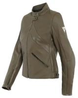 Мотокуртка кожаная женская Dainese SANTA MONICA LADY PERFORATED Light-Brown, (р.42)