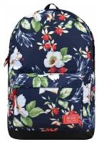 Рюкзак / Street Bags / 6801 Тропические цветы 45х14х30 см / тёмно-синий