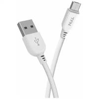 Кабель TFN microUSB 1.0m PVC white