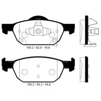 Sp1605_колодки Дисковые Передние! Honda Accord 2.0-2.4I 07.08> Sangsin brake арт. SP1605