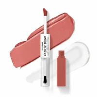 WETnWILD Помада-блеск 2 в 1 Megalast Lock n` Shine Lip Color Тон 1115492e nude illusion, 8 мл