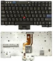 Клавиатура для ноутбука Lenovo IBM ThinkPad X60 русская, черная с указателем
