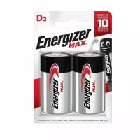 Батарейка Energizer LR20/D Alkaline Max BL2, 2шт