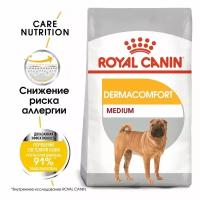 Сухой корм Royal Canin Medium Dermacomfort для собак средних пород, склонных к кожным раздражениям и зуду, 10 кг