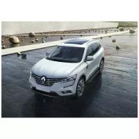 Пороги алюминиевые с площадкой "Premium-Black" (арт. A173ALB.4113.1) RENAULT Koleos 2017- н.в