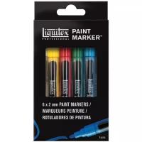 Liquitex Набор акриловых маркеров "Paint marker", Fine 2мм, 6цв sela25