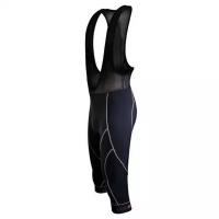 Велошорты/бриджи 12-751 Milatzzo S-974-B14 Men Active Knee Bib Tights 3/4 с лямками c памперсом B14 черные M FUNKIER