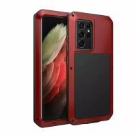 Ударопрочный чехол LunaTik Taktik Extreme для Samsung Galaxy S21 Ultra, цвет Satin Red