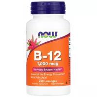 B-12 NOW Foods, Витамин Б-12 1000 мкг - 250 жевательных таблеток