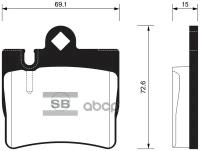Тормозные колодки задние SP2192 для MERCEDES CL-CLASS C215 1999-06 / S-CLASS W220 1998-05