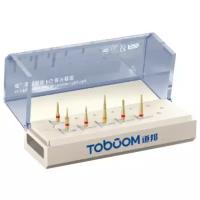 Набор стоматологических турбинных боров алмазных Arma Dental FG1006D (Toboom) для финишной обработки (полировки)