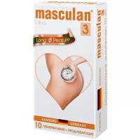 Презервативы Masculan 3 Ultra Long Pleasure №10, продлевающие, 10 шт