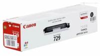 Картридж Canon 729BK (4370B002), 1200 стр, черный