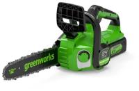Цепная пила аккумуляторная GreenWorks GD24CS30 2007007, 24V, 30см, бесщеточная, без АКБ и ЗУ
