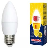 Светодиодная лампа Volpe LED-C37-7W/WW/E27/FR/NR картон