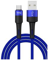 Кабель TFN USB-A/microUSB Envy 1.2m нейлон blue