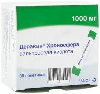 Депакин Хроносфера гран. с пролонг. высвоб., 1000 мг, 30 шт