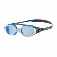 Очки для плавания "SPEEDO Futura Biofuse Flexiseal", арт.8-11315C107, синие линзы, белая. оправа