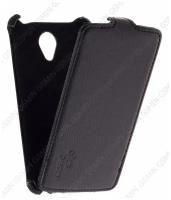 Кожаный чехол для Fly IQ 4402 Era Style 1 Aksberry Protective Flip Case (Черный)