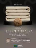 CAMEL беж Одеяло 200х220,1пр.,хл.BIODYNAMIC COTTON/вербл.шерсть, 400 г/м2