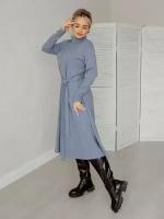 Платье Текстильный Край, размер 56, голубой