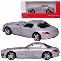 Машина металлическая 1:43 Mercedes SLS, цвет серебрянный 58100S