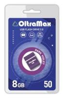 Флеш-накопитель OLTRAMAX OM-8GB-50-Dark Violet 2.0 8 ГБ, темно-фиолетовый