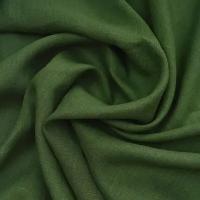 Ткань льняная на отрез: костюмный умягченный 100% лён "Травянистый", 1 метр
