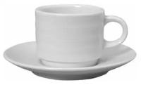 Чашка чайная с блюдцем Corelle "White" 100мл 011005200001