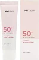 NEхTBEAU Collagen Sun Cream SPF 50+ / PA++++ Солнцезащитный омолаживающий крем с коллагеном SPF 50+ / PA++++ 55мл