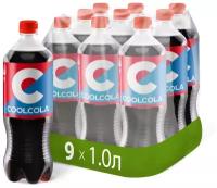 Напиток "Кул Кола" ("Cool Cola") безалкогольный сильногазированный, ПЭТ 1.0 упаковка (9шт)