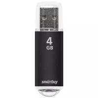 Флеш-накопитель USB 2.0 Smartbuy 4GB V-Cut Black (SB4GBVC-K)
