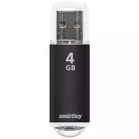 Флешка SmartBuy V-Cut USB 2.0 4 ГБ, 1 шт., черный