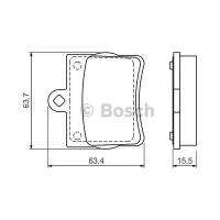 Колодки тормозные Bosch, 0986494017