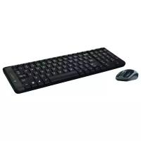 Комплект беспроводной клавиатура + мышь Logitech Combo MK220, черный