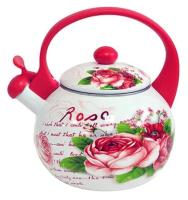 Чайник эмалированный Aurora Роза