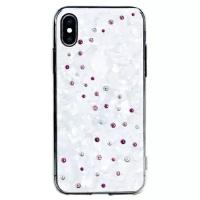 Чехол Bling My Thing Milky Way Case для iPhone Xs Max белый (Rose Sparkles)