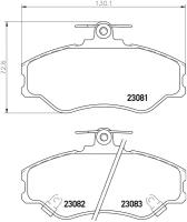 Колодки дисковые передние для hyundai porter/h-100 2.4/2.5 Nisshinbo NP6016