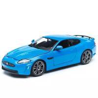 Легковой автомобиль Bburago Jaguar XKR-S (18-21063) 1:24, 18.5 см, синий