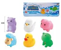 Набор резиновых игрушек для ванной Abtoys Веселое купание 6 предметов (набор 2), в пакете PT-01501