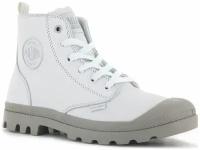 Ботинки женские Palladium Pampa Hi Zip Sl 97224-116 кожаные белые