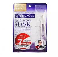 JAPAN GALS Тканевые маски для лица с плацентой Pure5 Essence, 7 шт, JAPAN GALS