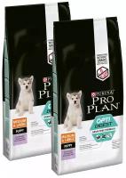 PRO PLAN OPTIDIGEST GRAIN FREE PUPPY беззерновой для щенков средних и крупных пород с чувствительным пищеварением с индейкой (12 + 12 кг)