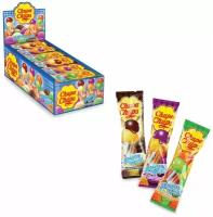 Карамель CHUPA CHUPS (Чупа-Чупс) двойная порция, ассорти 3-х вкусов, 17 г, 58787, 48 шт