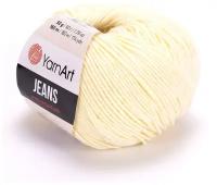 Пряжа YarnArt Jeans (86) Ярнарт джинс (86) кремовый